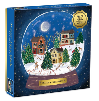 GALISON 500PC WINTER SNOW GLOBE PUZZLE